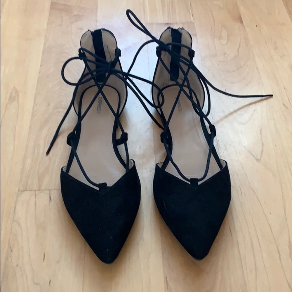 Express lace-up flats